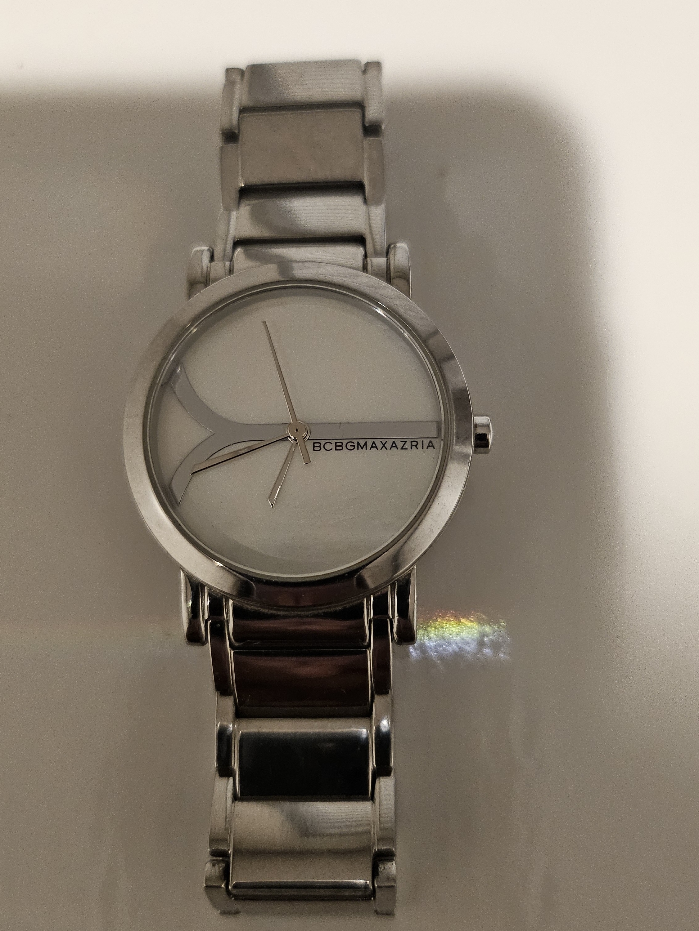 Bcbgmaxazria Silver Stainless Steel Bracelet Watch